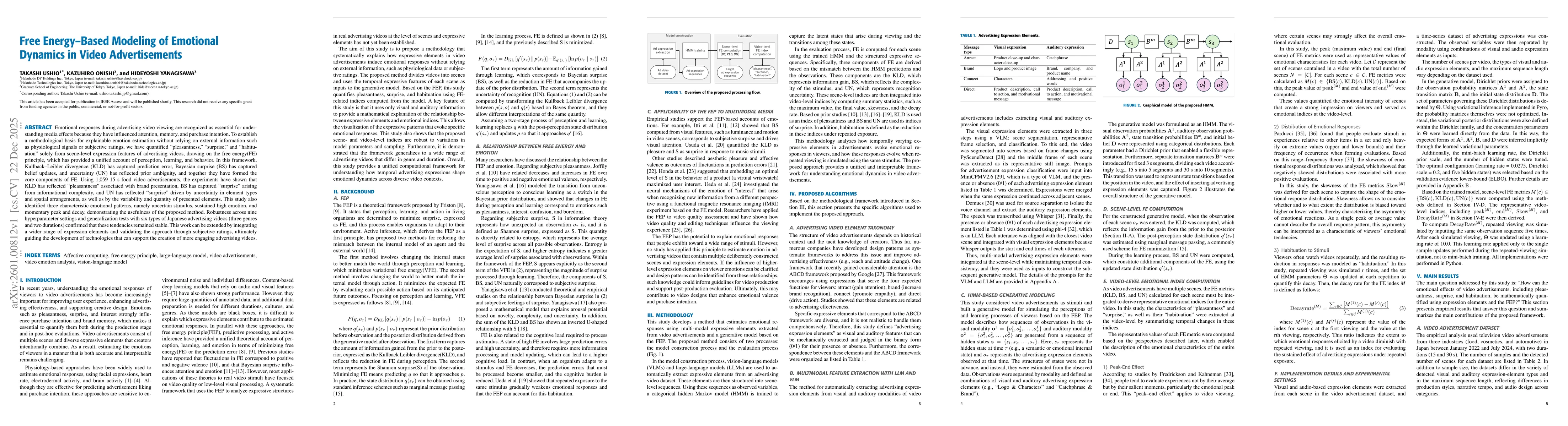 Thumbnail for Free Energy-Based Modeling of Emotional Dynamics in Video Advertisements