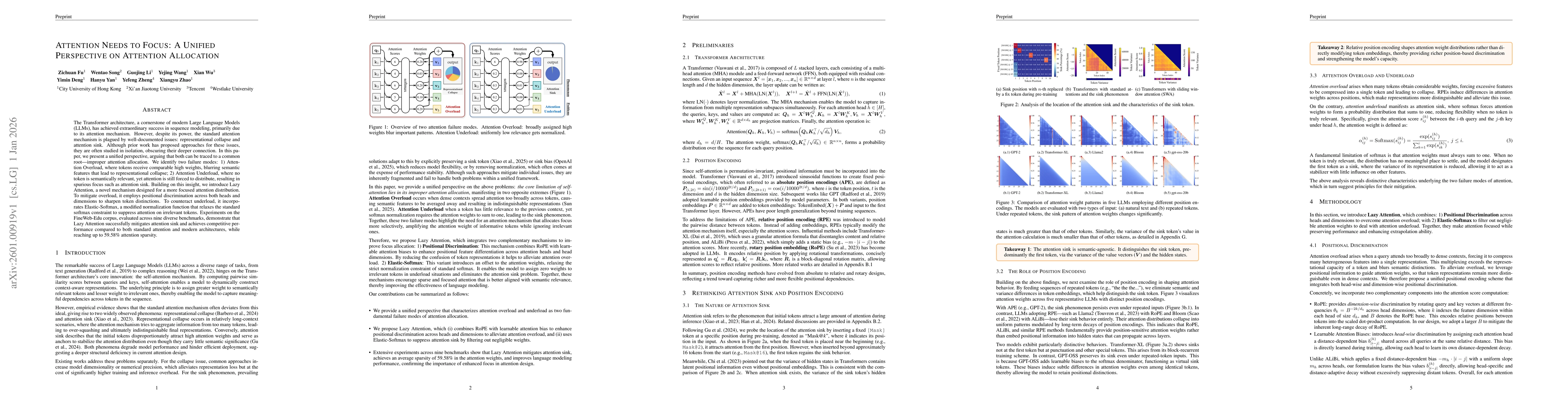 Thumbnail for Attention Needs to Focus: A Unified Perspective on Attention Allocation