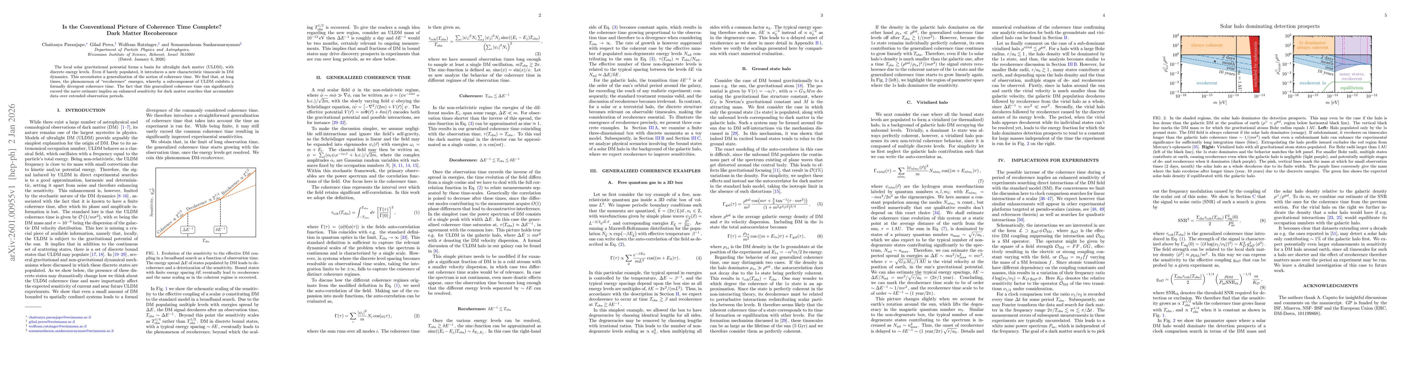Thumbnail for Is the Conventional Picture of Coherence Time Complete? Dark Matter Recoherence