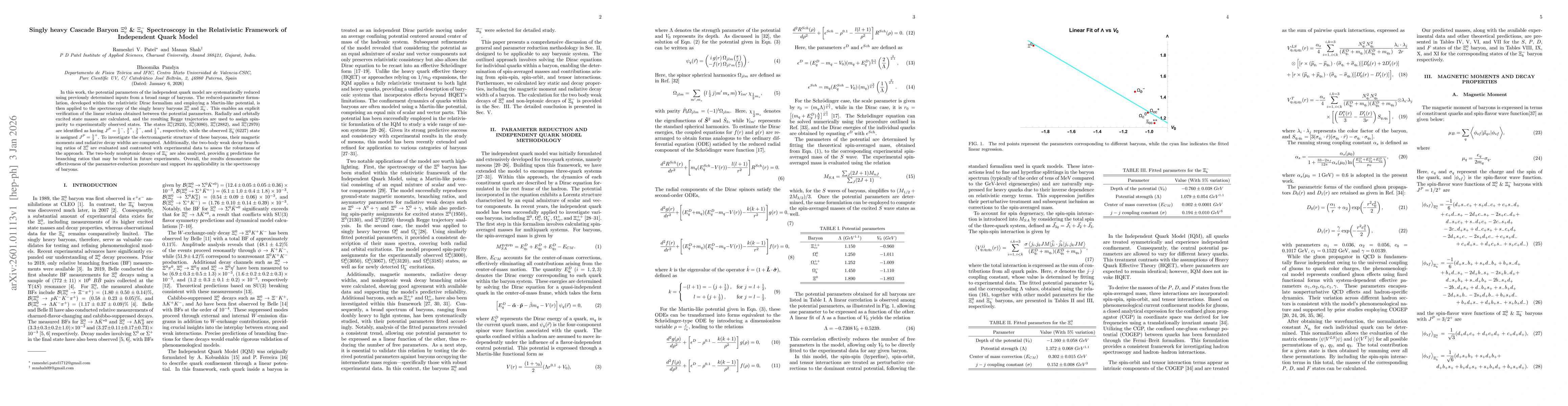 Thumbnail for Singly heavy Cascade Baryon $Ξ^0_{c}$ \& $Ξ^-_{b}$ Spectroscopy in the Relativistic Framework of Independent Quark Model