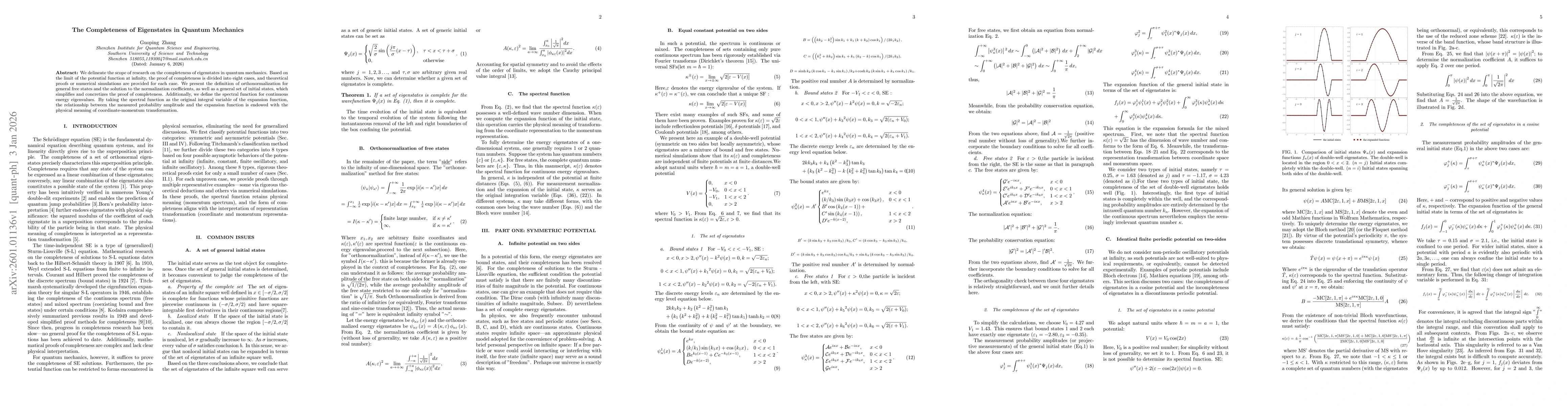 Thumbnail for The Completeness of Eigenstates in Quantum Mechanics