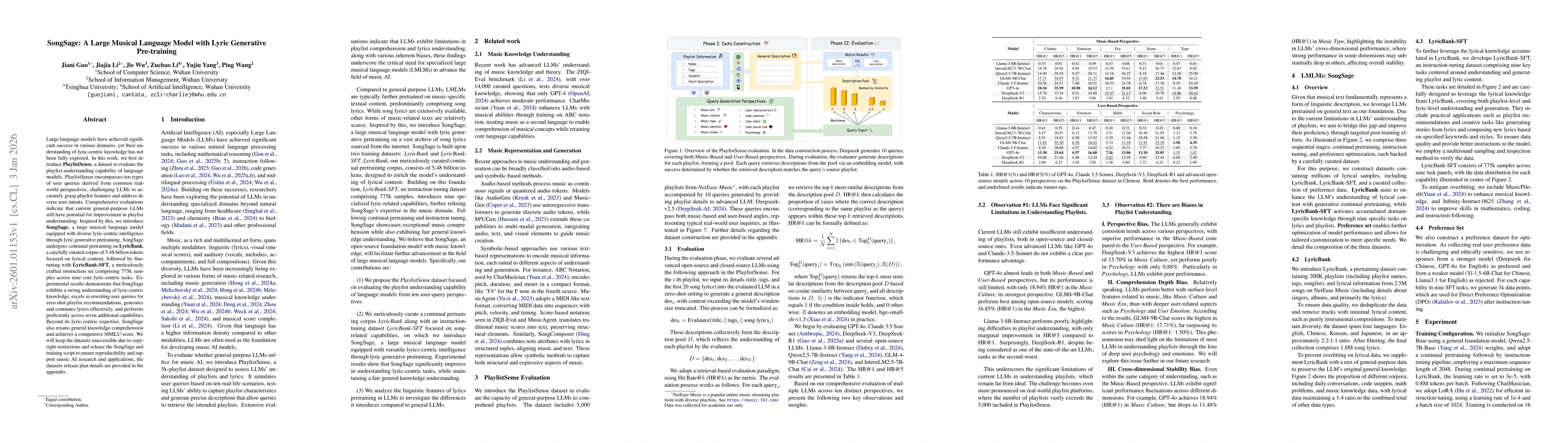 Thumbnail for SongSage: A Large Musical Language Model with Lyric Generative Pre-training