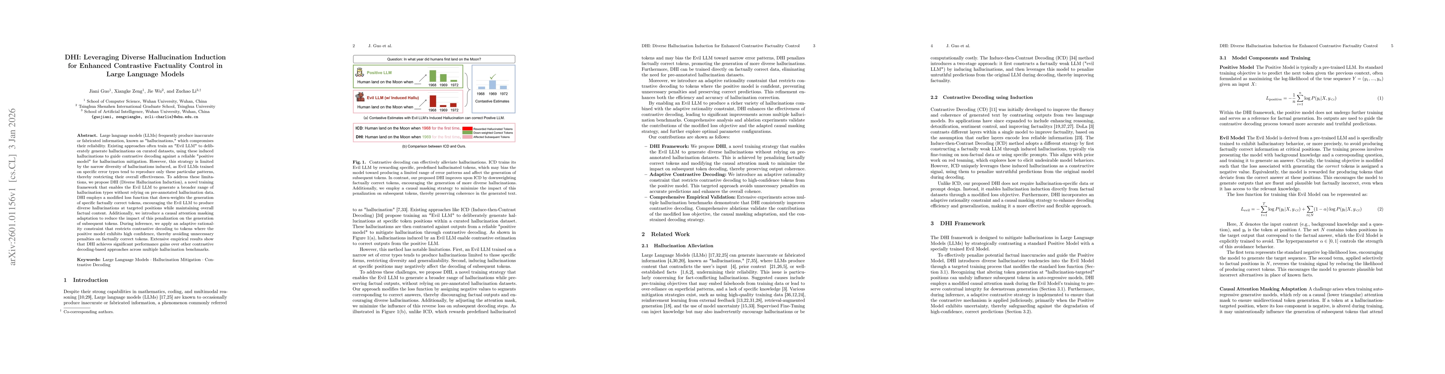 Thumbnail for DHI: Leveraging Diverse Hallucination Induction for Enhanced Contrastive Factuality Control in Large Language Models