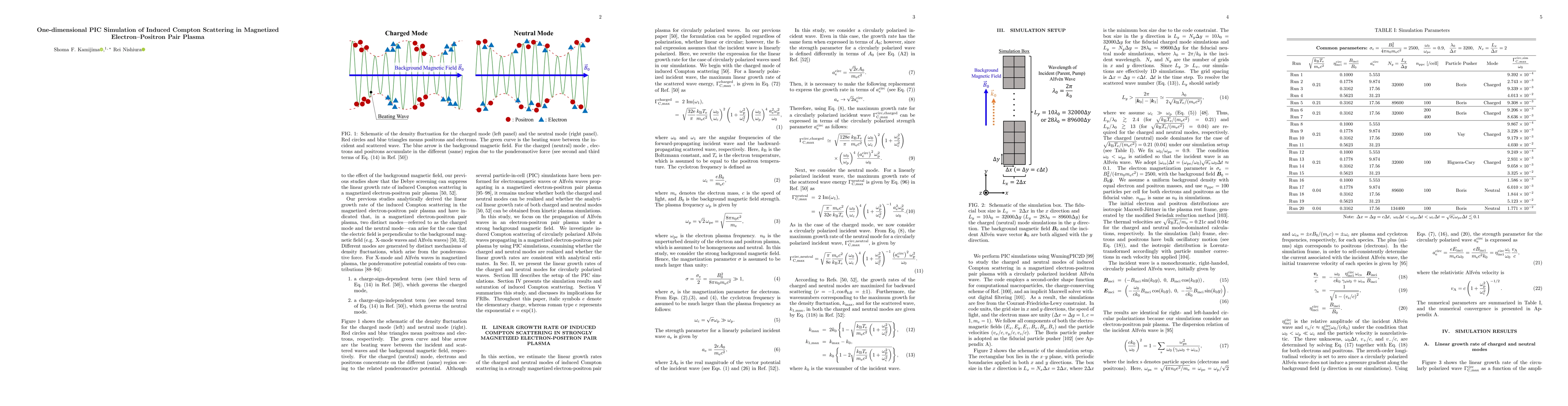 Thumbnail for One-dimensional PIC Simulation of Induced Compton Scattering in Magnetized Electron-Positron Pair Plasma