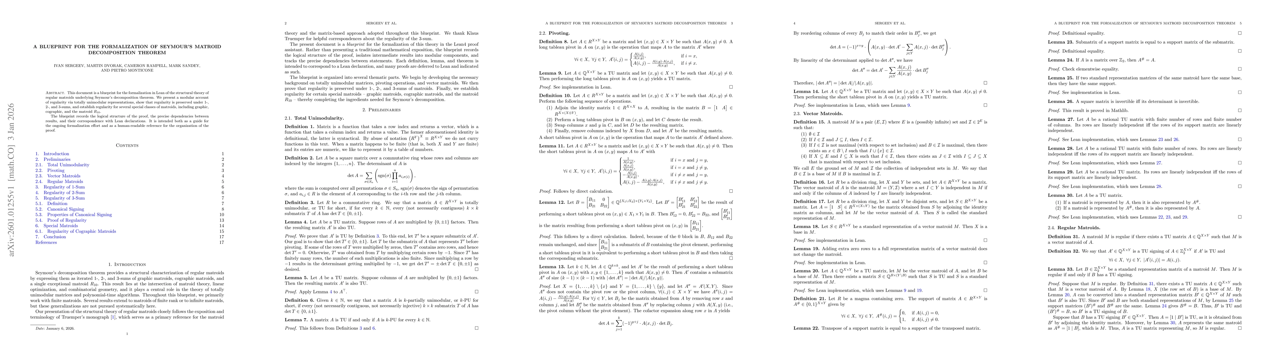 Thumbnail for A Blueprint for the Formalization of Seymour's Matroid Decomposition Theorem