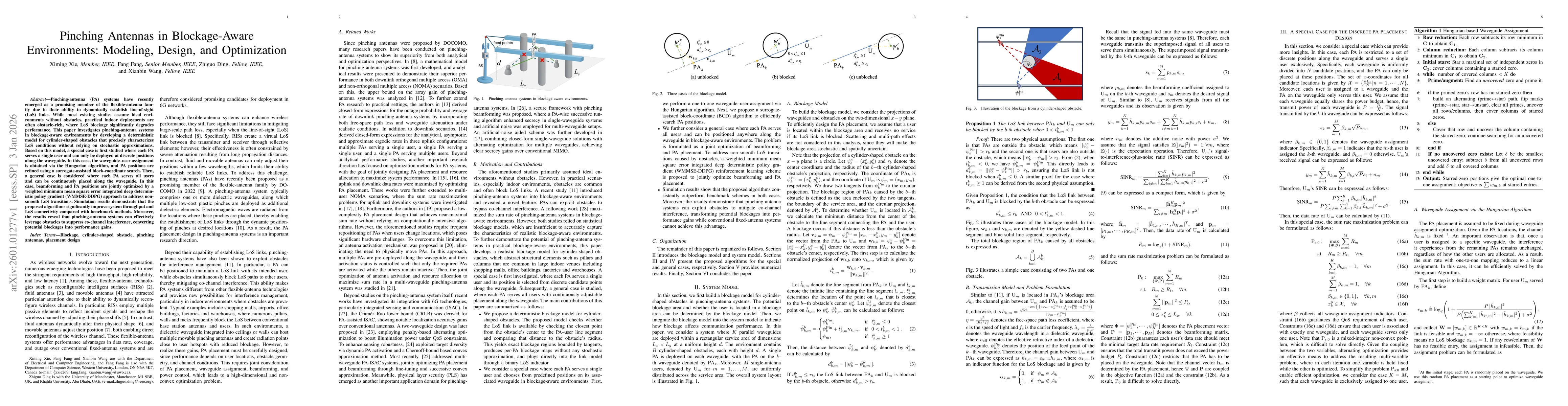 Thumbnail for Pinching Antennas in Blockage-Aware Environments: Modeling, Design, and Optimization