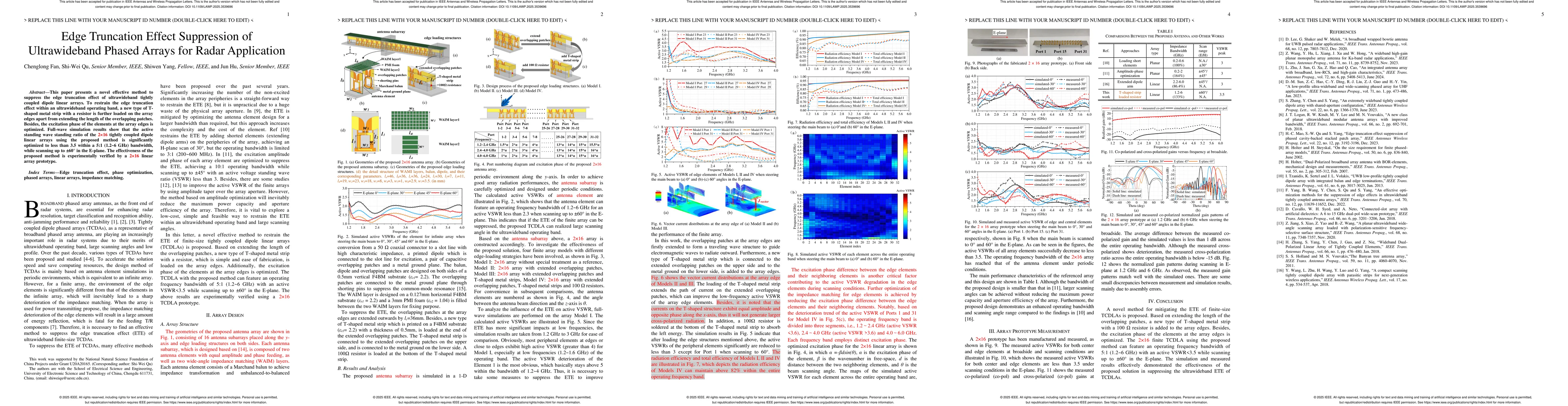 Thumbnail for Edge Truncation Effect Suppression of Ultrawideband Phased Arrays for Radar Application