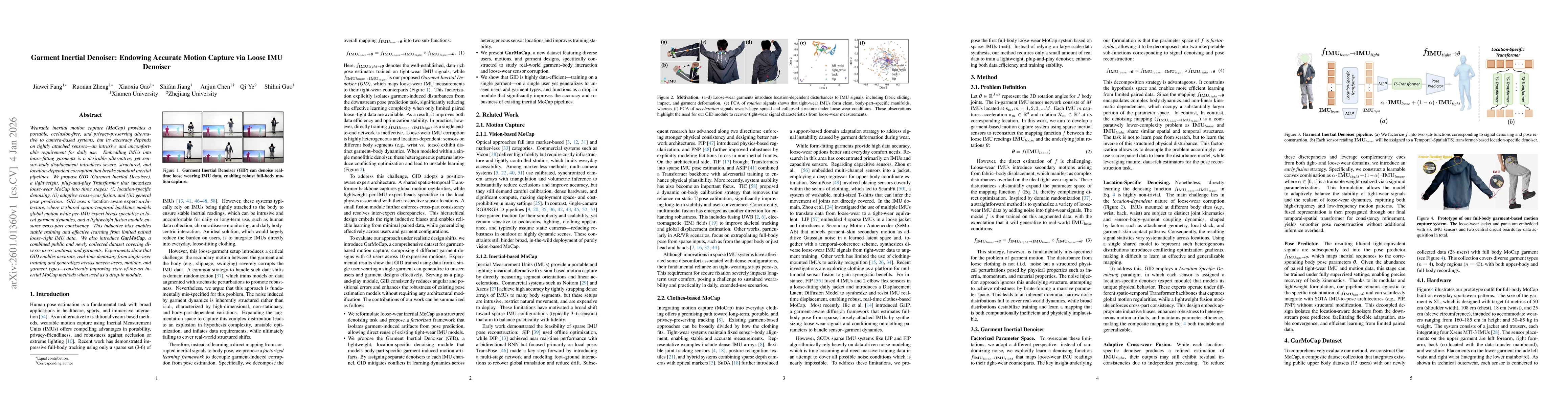 Thumbnail for Garment Inertial Denoiser (GID): Endowing Accurate Motion Capture via Loose IMU Denoiser