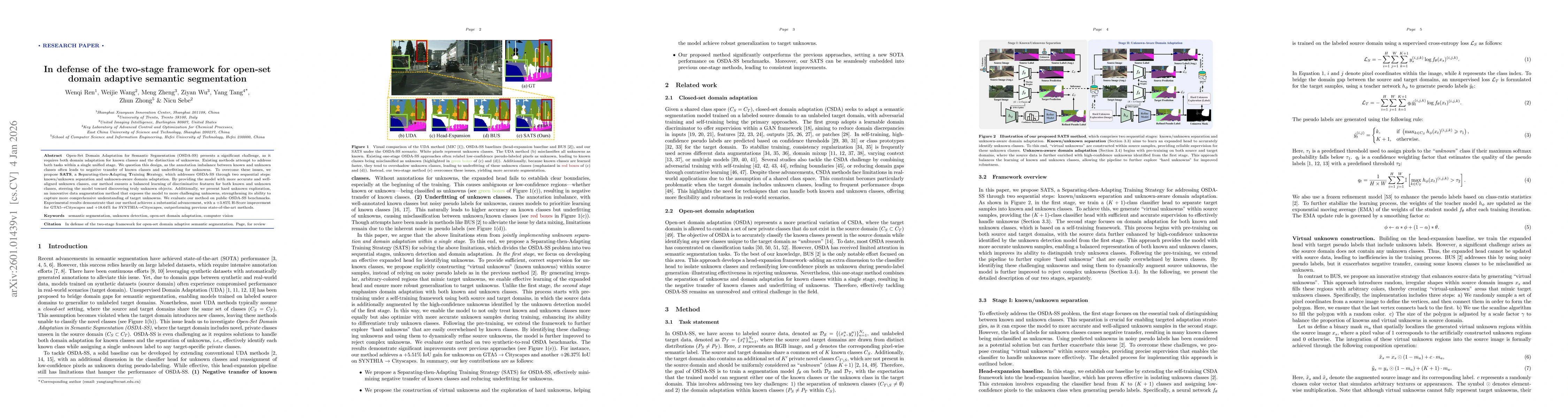 Thumbnail for In defense of the two-stage framework for open-set domain adaptive semantic segmentation