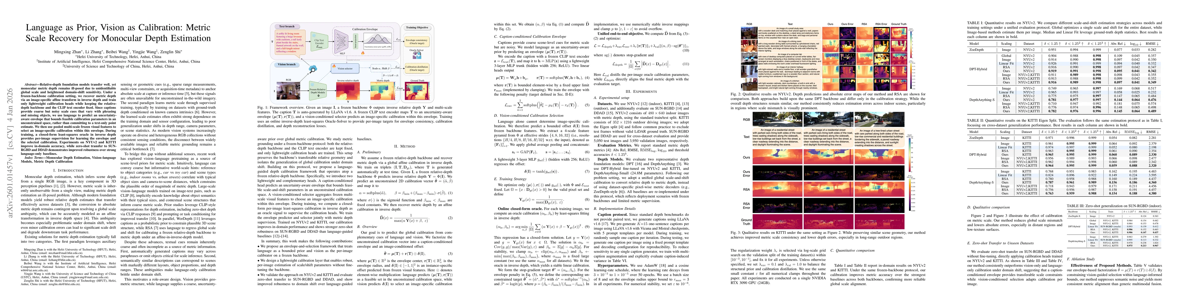 Thumbnail for Language as Prior, Vision as Calibration: Metric Scale Recovery for Monocular Depth Estimation