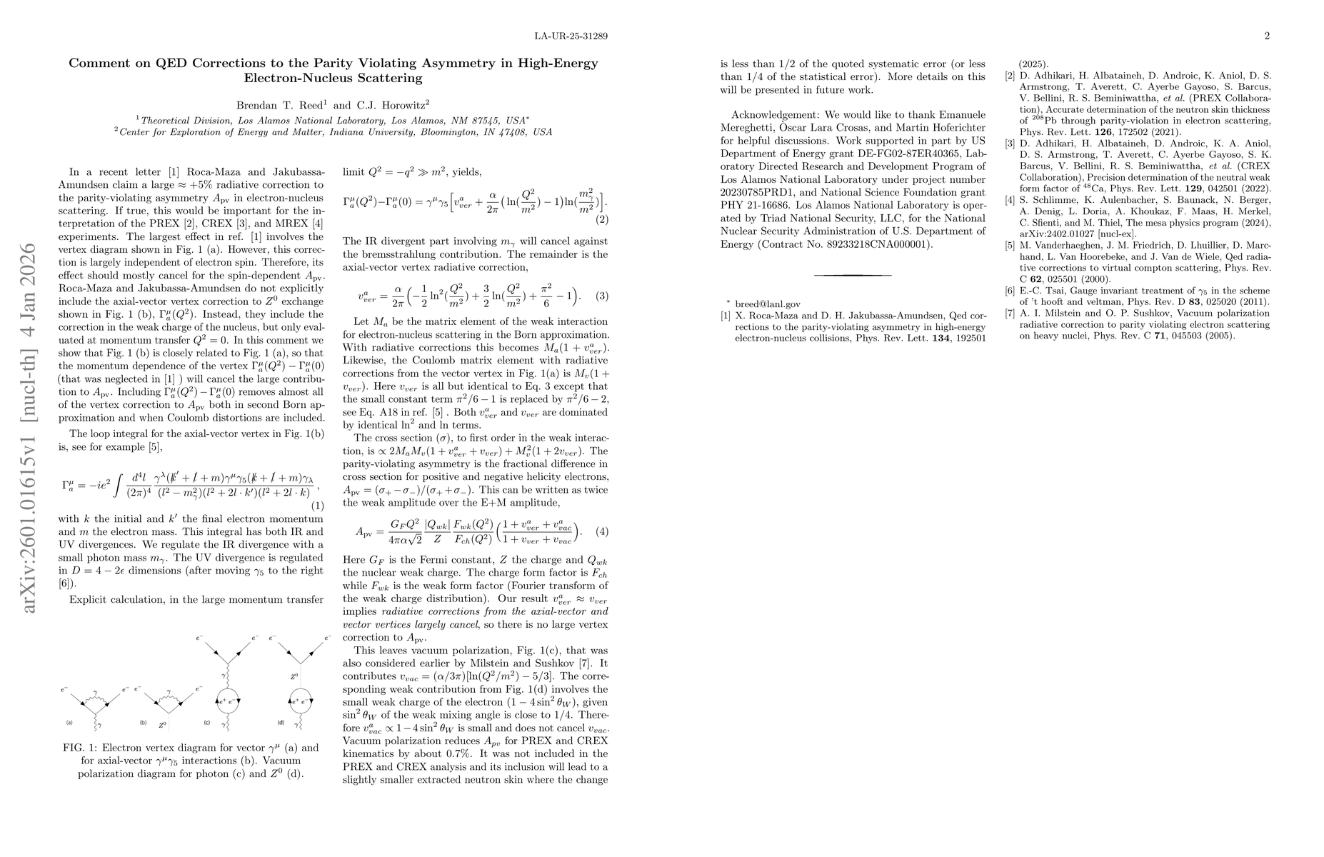 Thumbnail for Comment on QED Corrections to the Parity Violating Asymmetry in High-Energy Electron-Nucleus Scattering