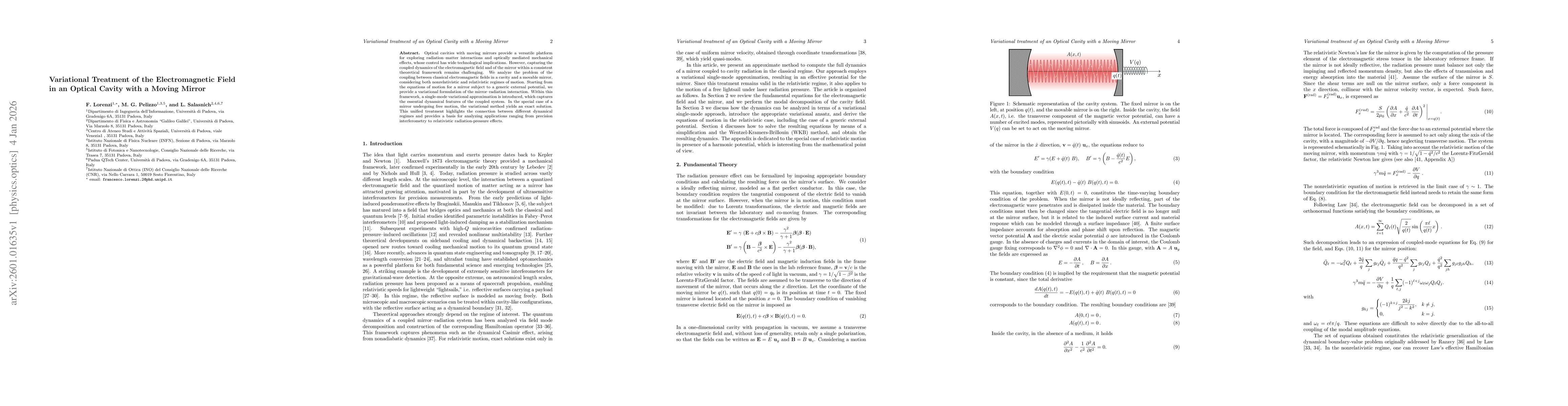 Thumbnail for Variational treatment of the electromagnetic field in an optical cavity with a moving mirror