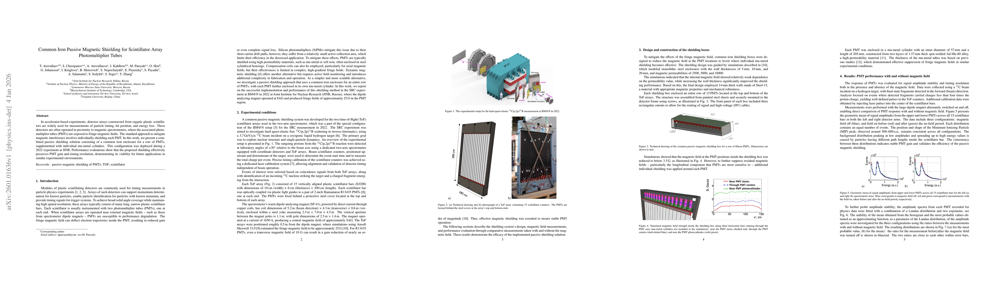 Thumbnail for Common Iron Passive Magnetic Shielding for Scintillator Array Photomultiplier Tubes