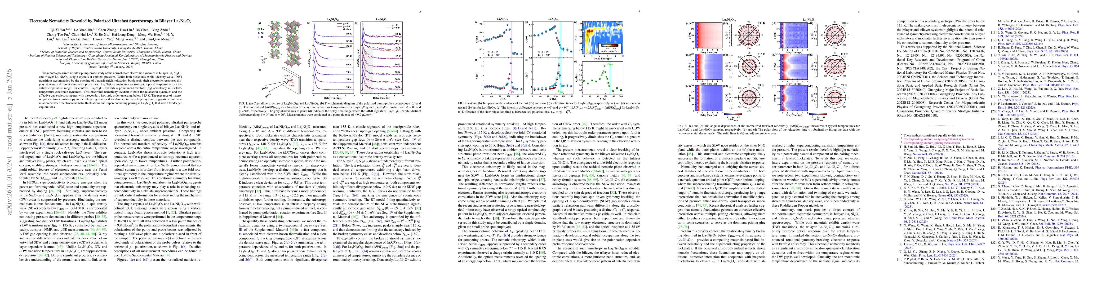Thumbnail for Electronic Nematicity Revealed by Polarized Ultrafast Spectroscopy in Bilayer La$_3$Ni$_2$O$_7$