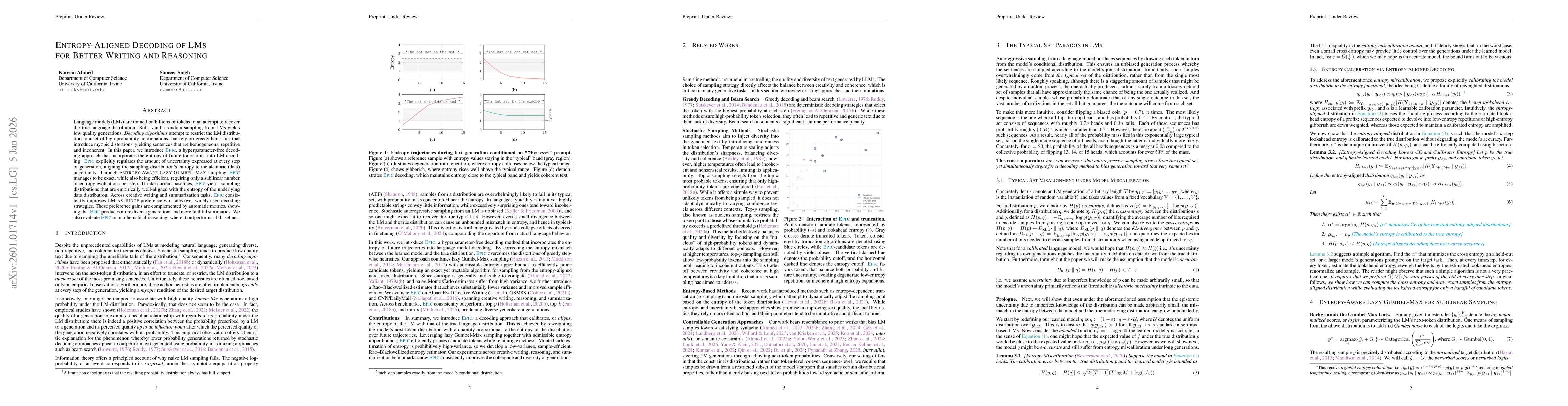 Thumbnail for Entropy-Aligned Decoding of LMs for Better Writing and Reasoning