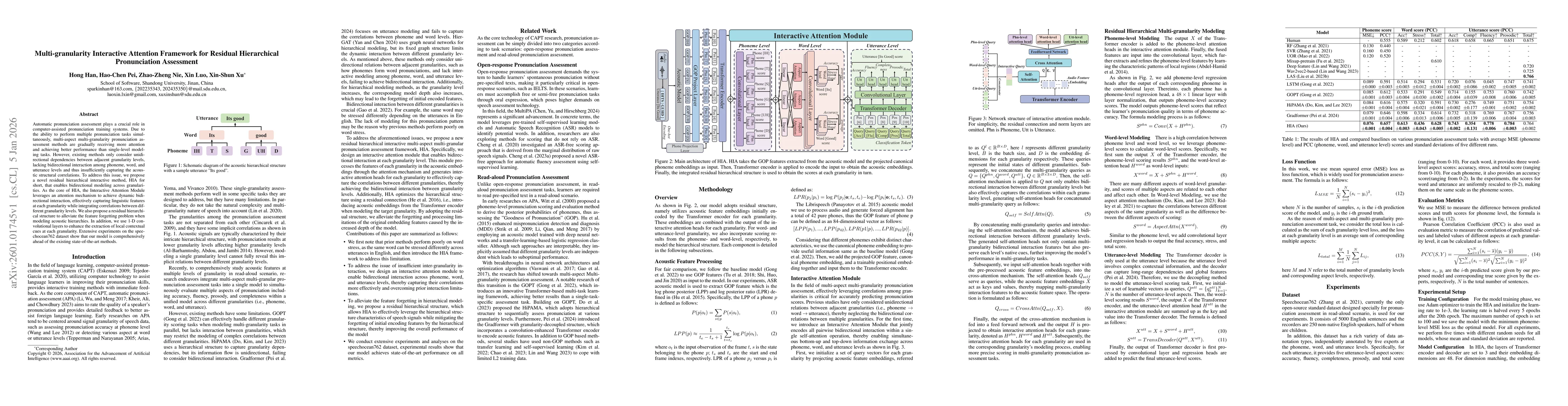 Thumbnail for Multi-granularity Interactive Attention Framework for Residual Hierarchical Pronunciation Assessment
