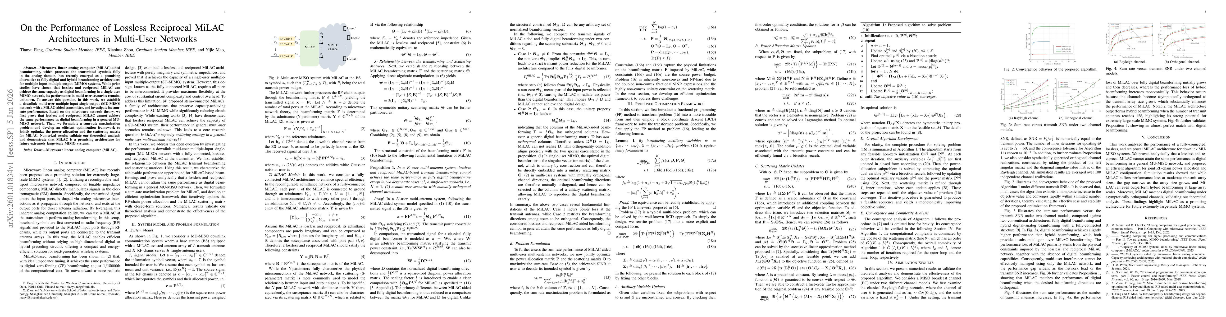 Thumbnail for On the Performance of Lossless Reciprocal MiLAC Architectures in Multi-User Networks
