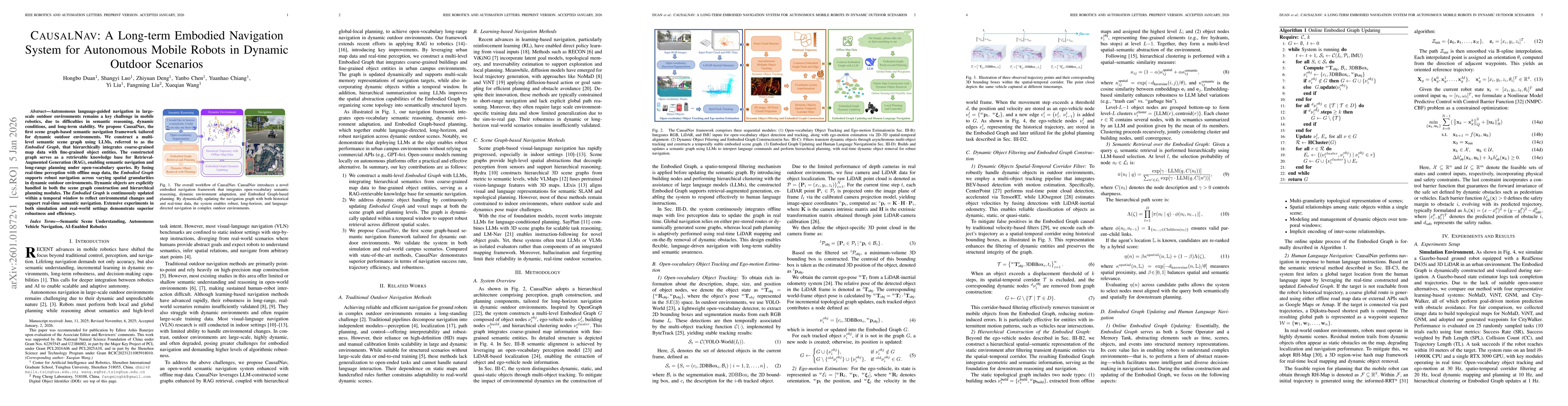 Thumbnail for CausalNav: A Long-term Embodied Navigation System for Autonomous Mobile Robots in Dynamic Outdoor Scenarios