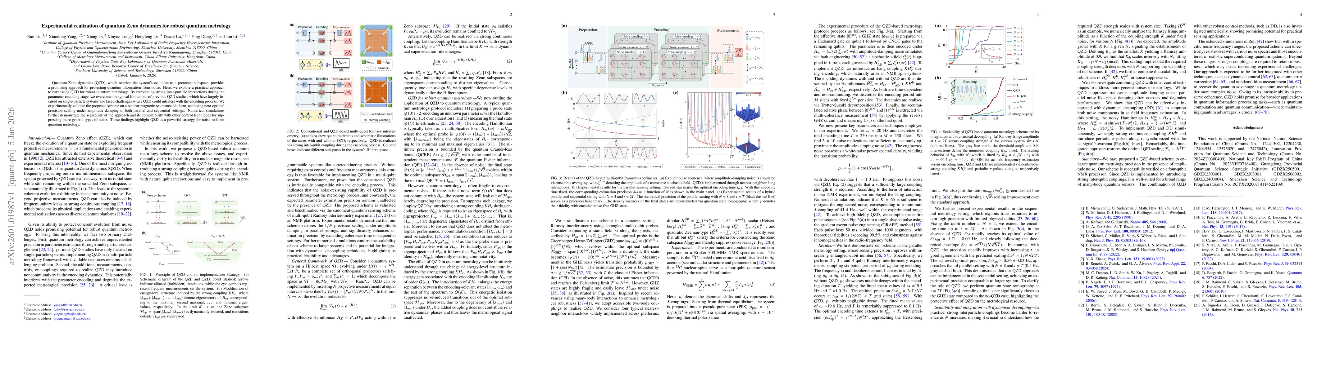 Thumbnail for Experimental realization of quantum Zeno dynamics for robust quantum metrology