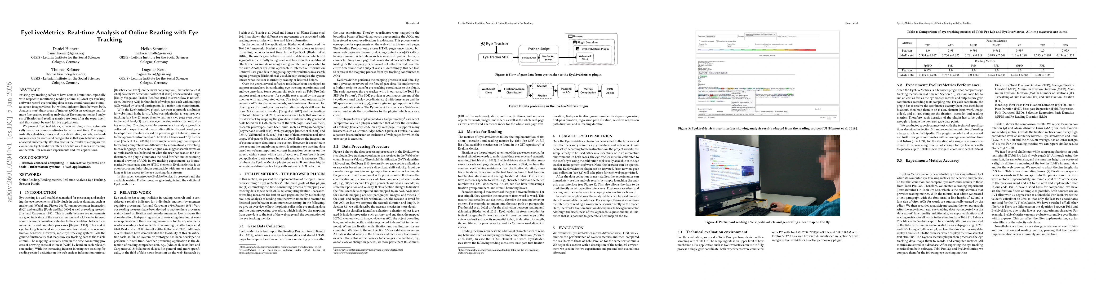 Thumbnail for EyeLiveMetrics: Real-time Analysis of Online Reading with Eye Tracking