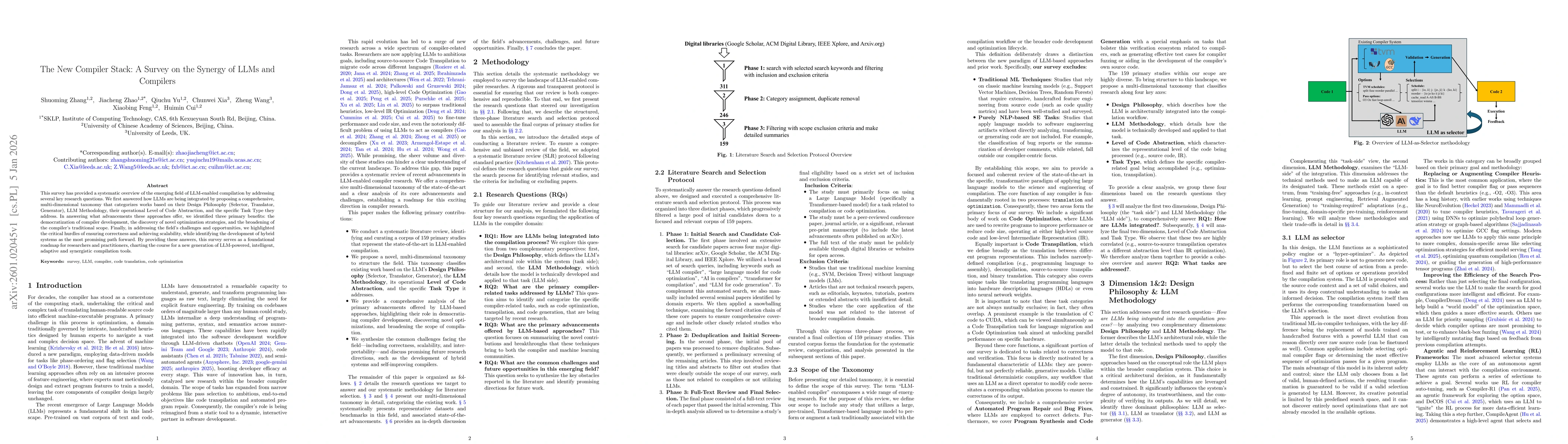 Thumbnail for The New Compiler Stack: A Survey on the Synergy of LLMs and Compilers