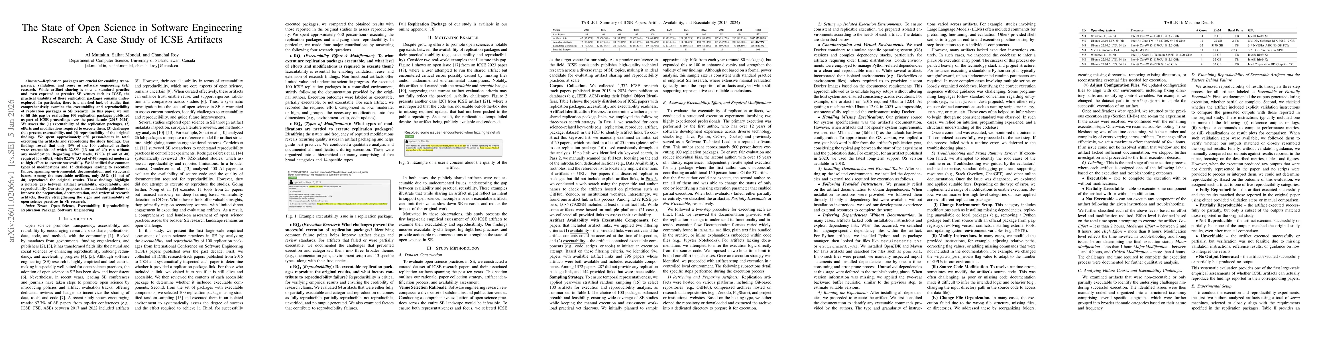 Thumbnail for The State of Open Science in Software Engineering Research: A Case Study of ICSE Artifacts