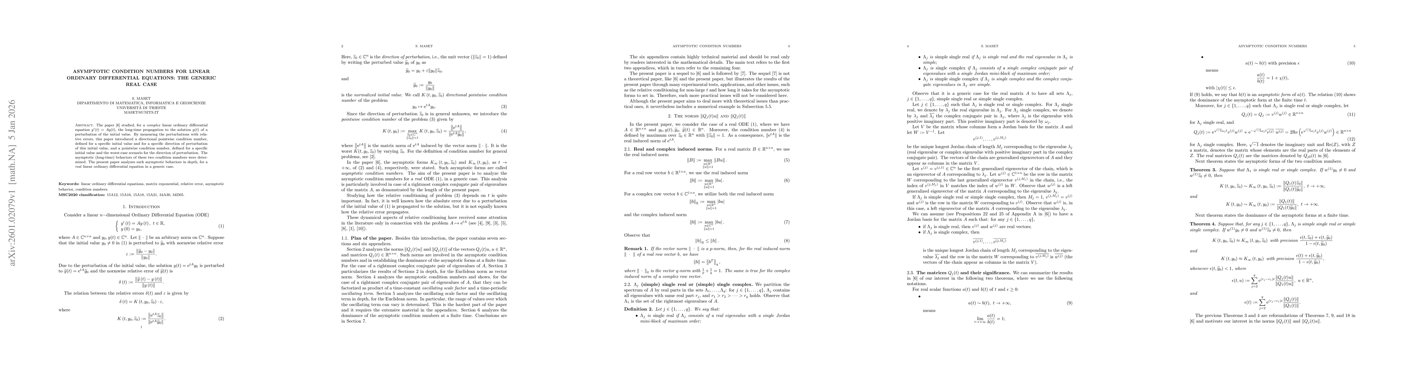 Thumbnail for Asymptotic condition numbers for linear ordinary differential equations: the generic real case