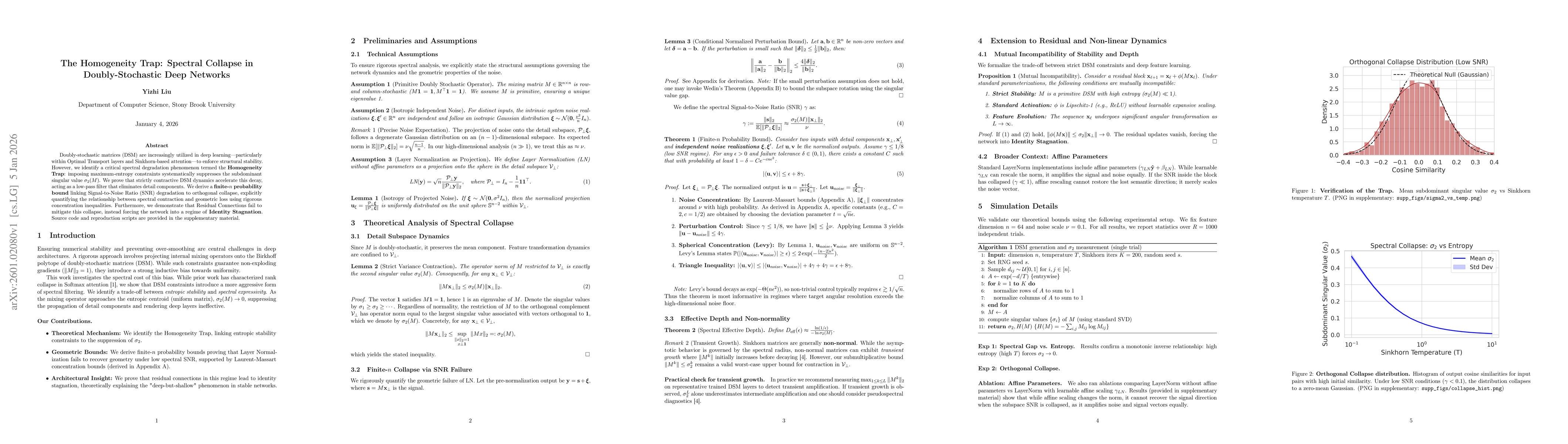 Thumbnail for The Homogeneity Trap: Spectral Collapse in Doubly-Stochastic Deep Networks