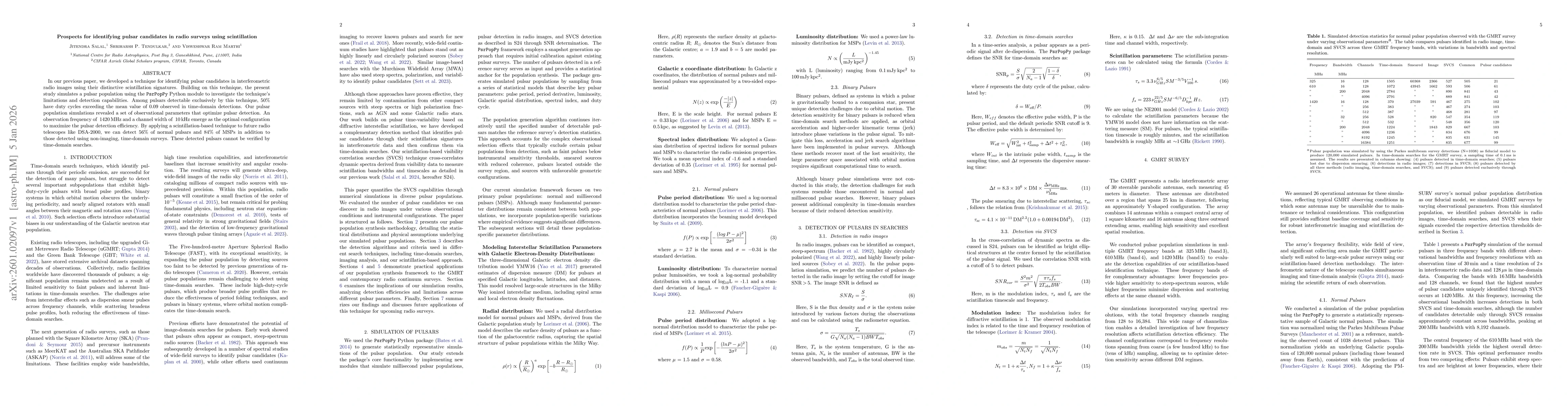 Thumbnail for Prospects for identifying pulsar candidates in radio surveys using scintillation