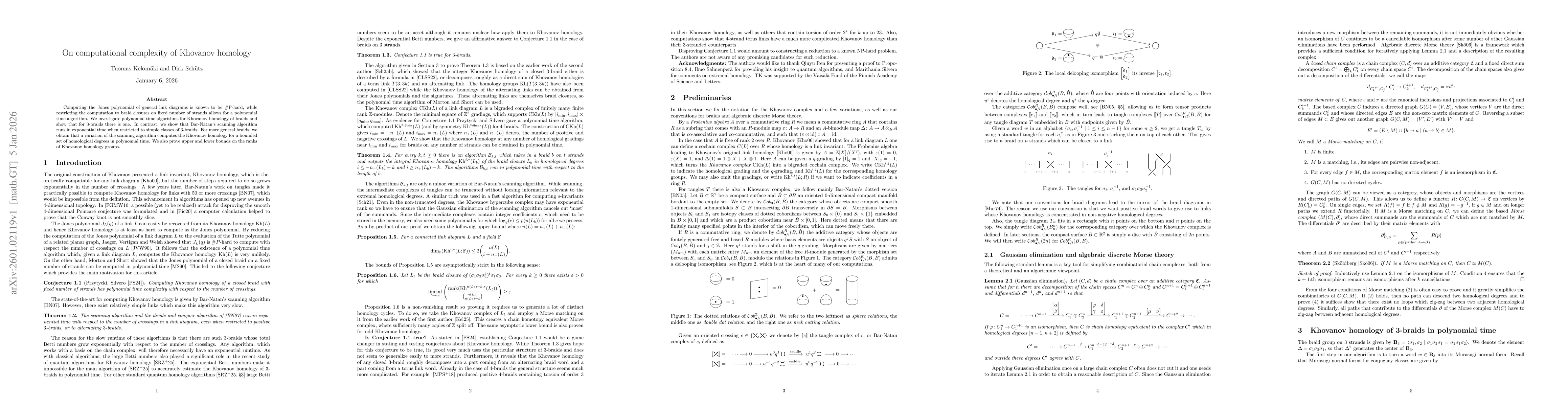 Thumbnail for On computational complexity of Khovanov homology