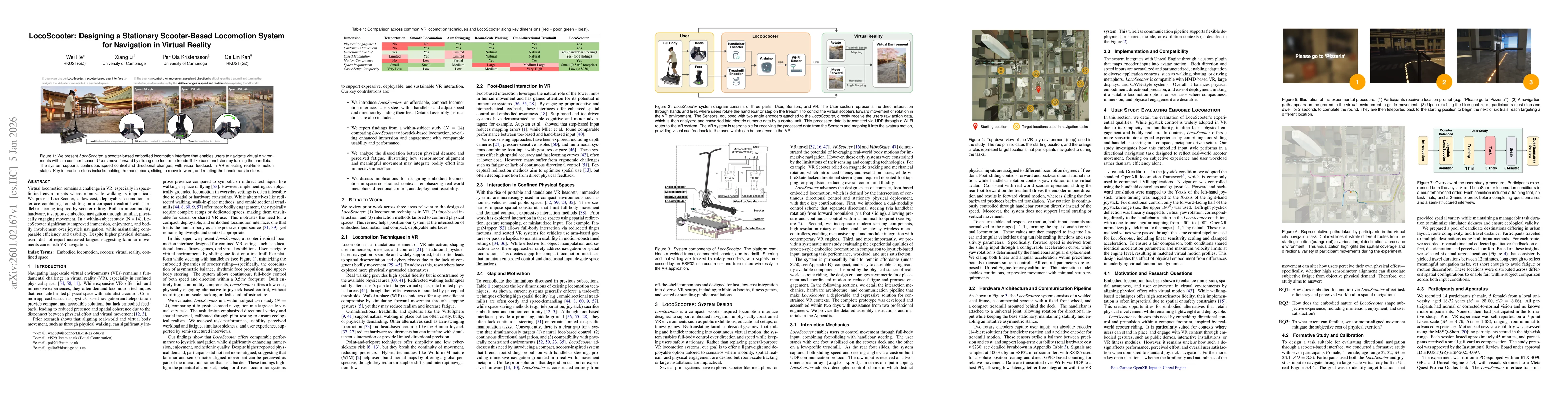 Thumbnail for LocoScooter: Designing a Stationary Scooter-Based Locomotion System for Navigation in Virtual Reality