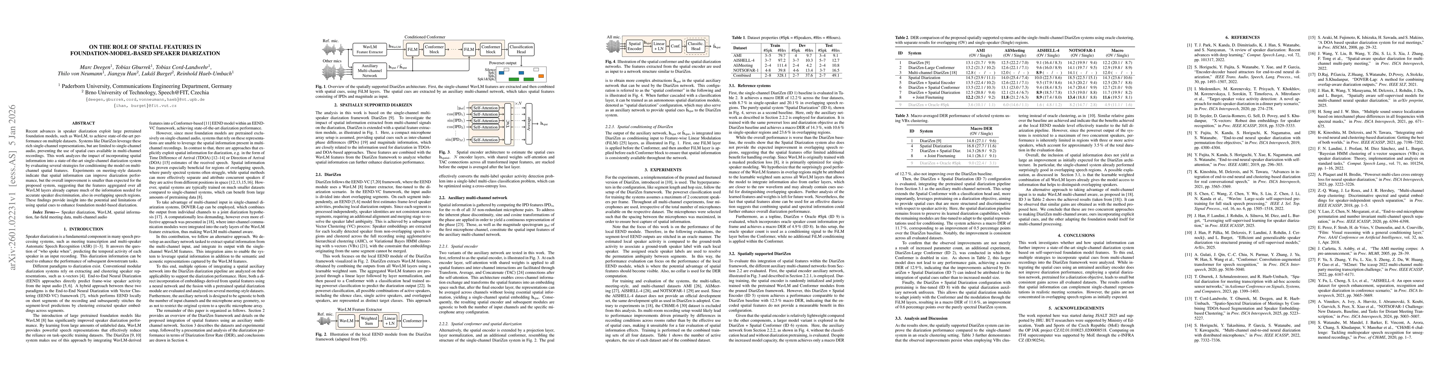 Thumbnail for On the Role of Spatial Features in Foundation-Model-Based Speaker Diarization