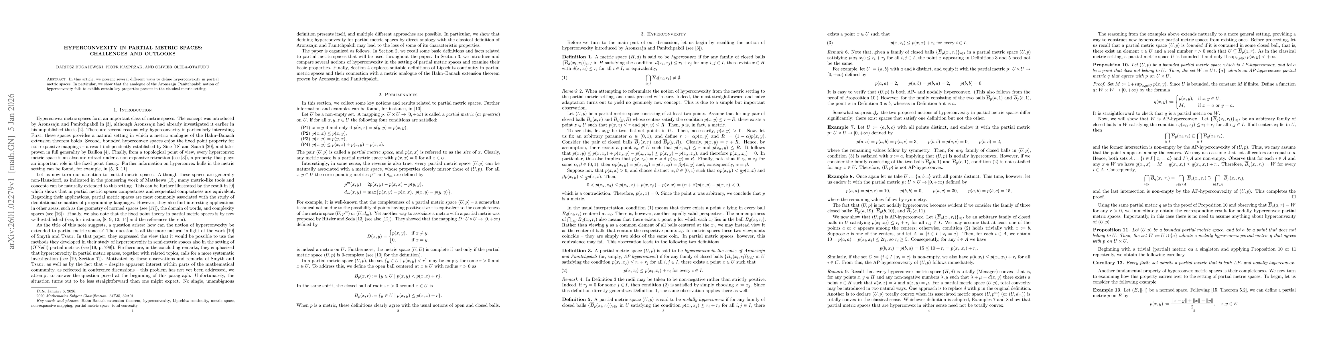 Thumbnail for Hyperconvexity in partial metric spaces: challenges and outlooks