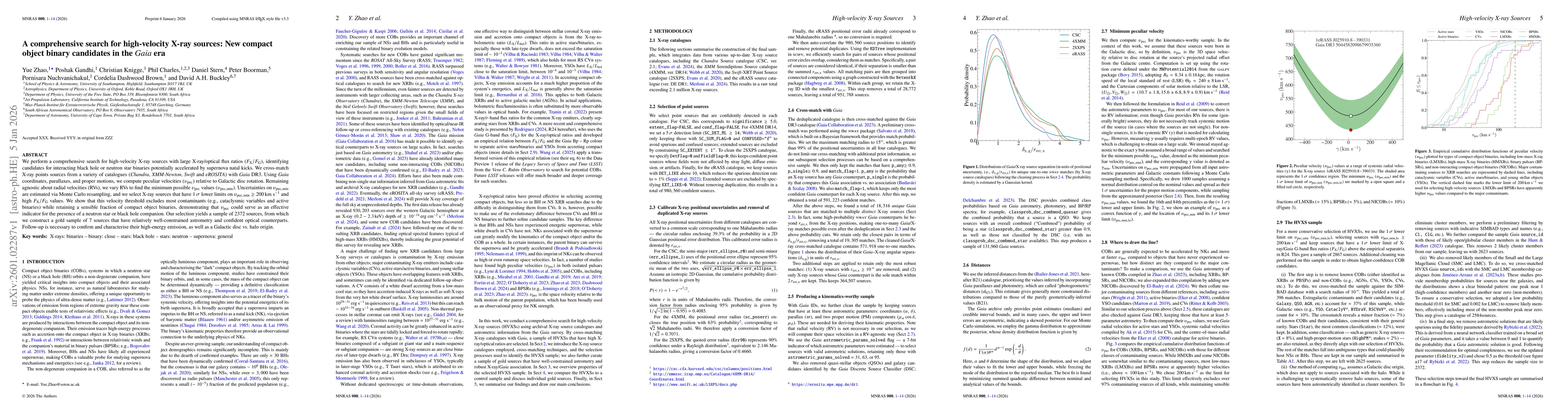 Thumbnail for A comprehensive search for high-velocity X-ray sources: New compact object binary candidates in the Gaia era