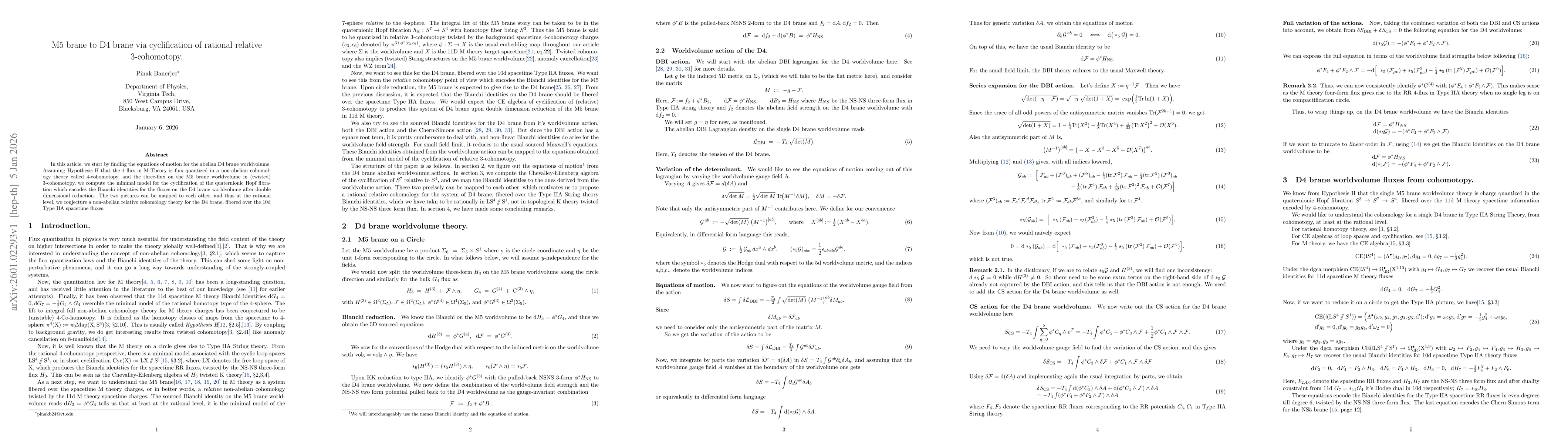 Thumbnail for M5 brane to D4 brane via cyclification of rational relative 3-cohomotopy