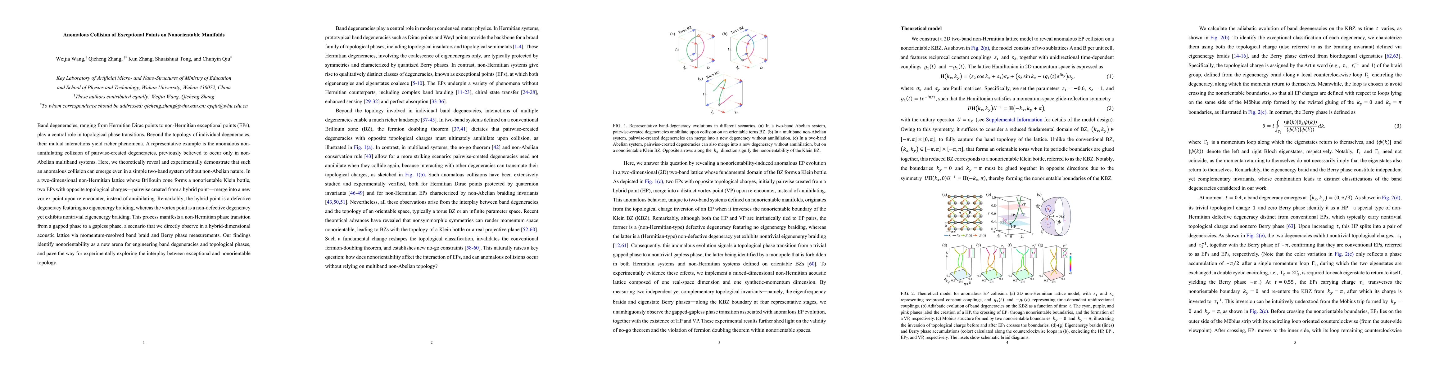 Thumbnail for Anomalous Collision of Exceptional Points on Nonorientable Manifolds