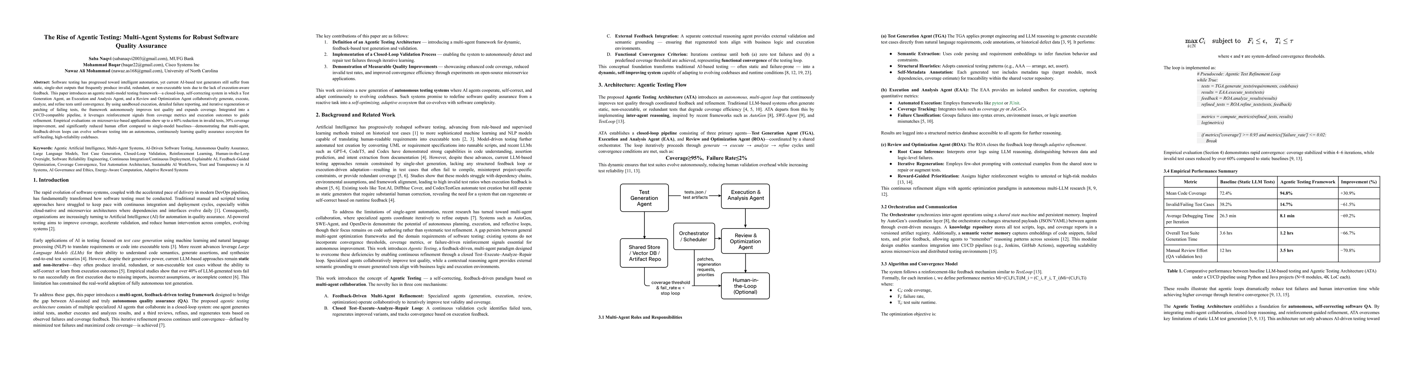 Thumbnail for The Rise of Agentic Testing: Multi-Agent Systems for Robust Software Quality Assurance