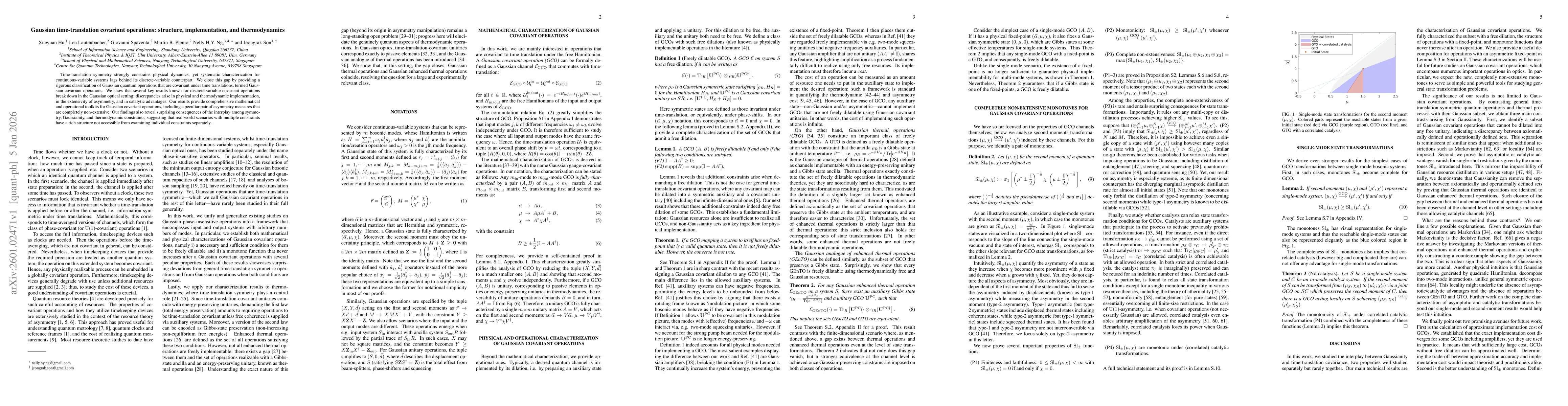 Thumbnail for Gaussian time-translation covariant operations: structure, implementation, and thermodynamics