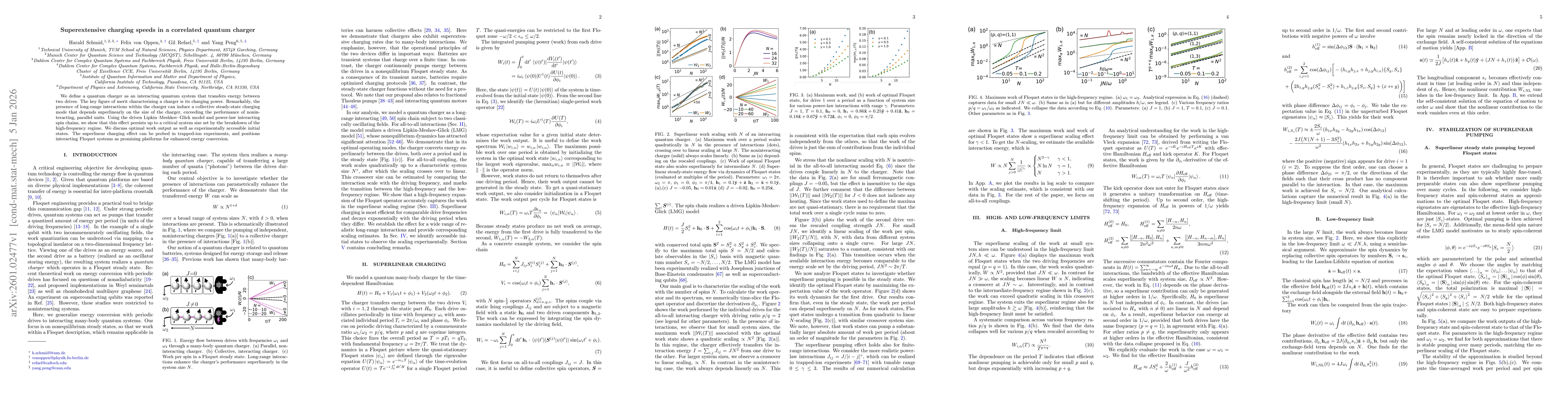 Thumbnail for Superextensive charging speeds in a correlated quantum charger