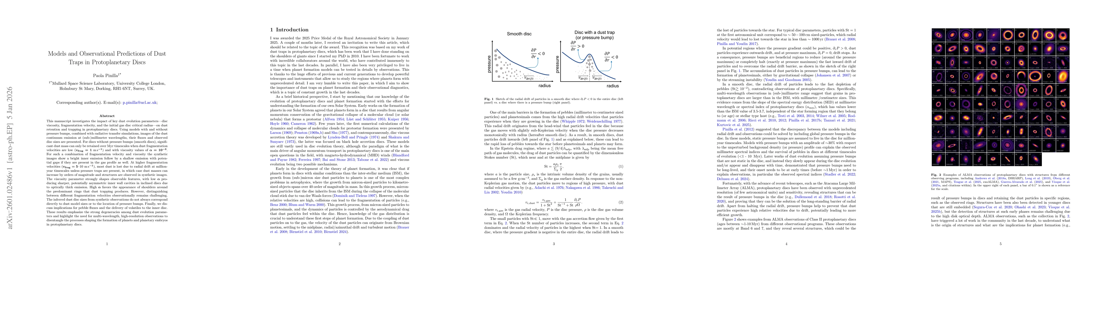 Thumbnail for Models and Observational Predictions of Dust Traps in Protoplanetary Discs