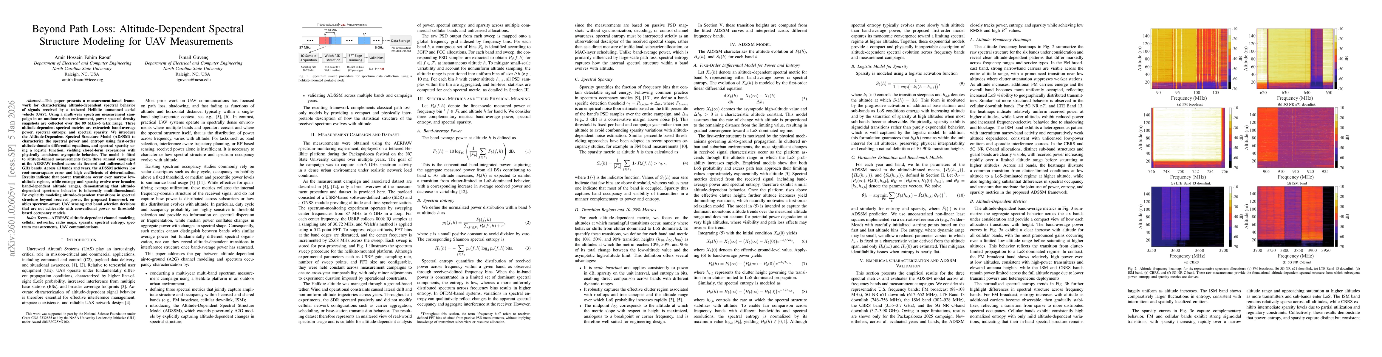 Thumbnail for Beyond Path Loss: Altitude-Dependent Spectral Structure Modeling for UAV Measurements