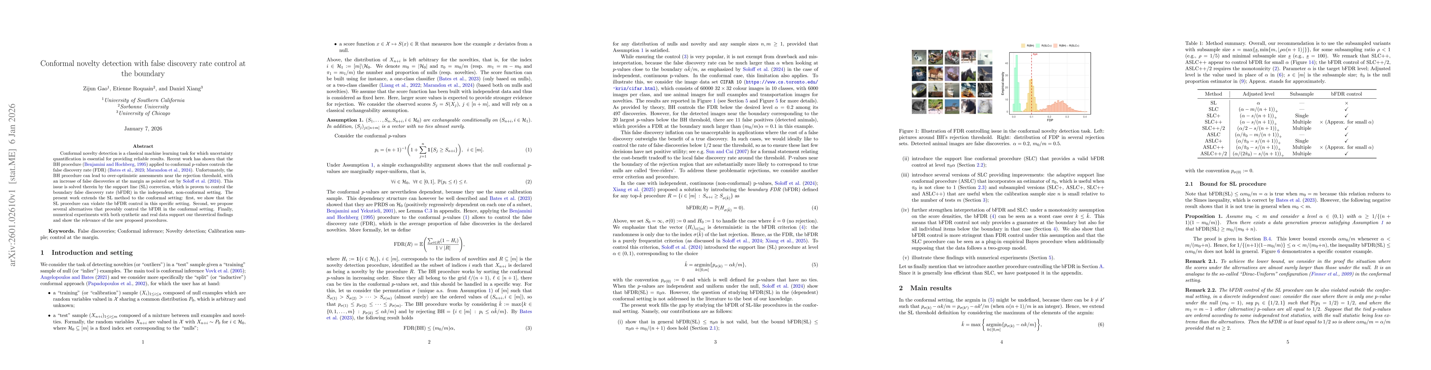 Thumbnail for Conformal novelty detection with false discovery rate control at the boundary