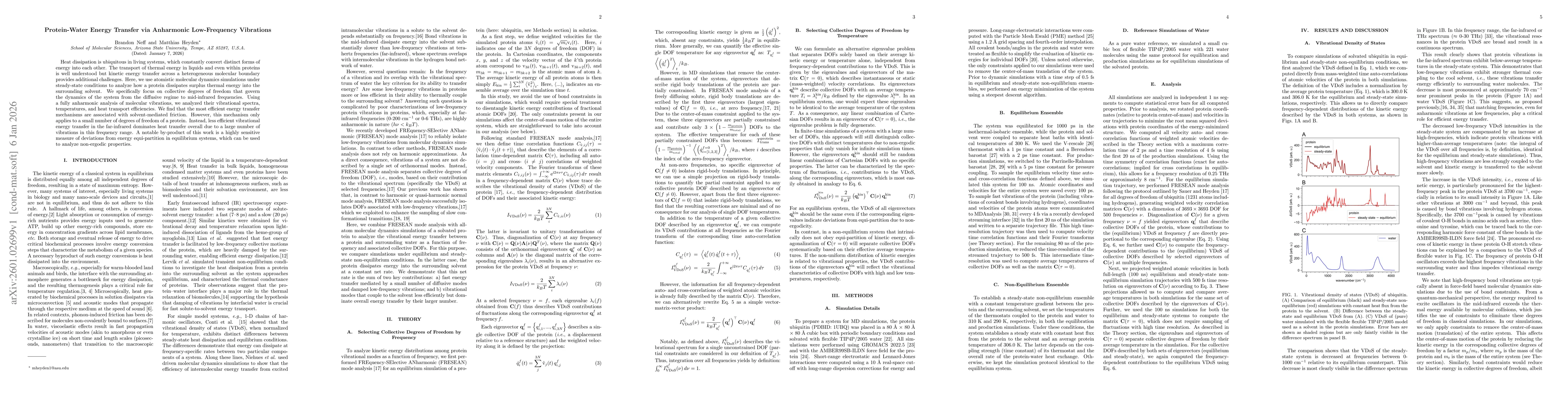 Thumbnail for Protein-Water Energy Transfer via Anharmonic Low-Frequency Vibrations
