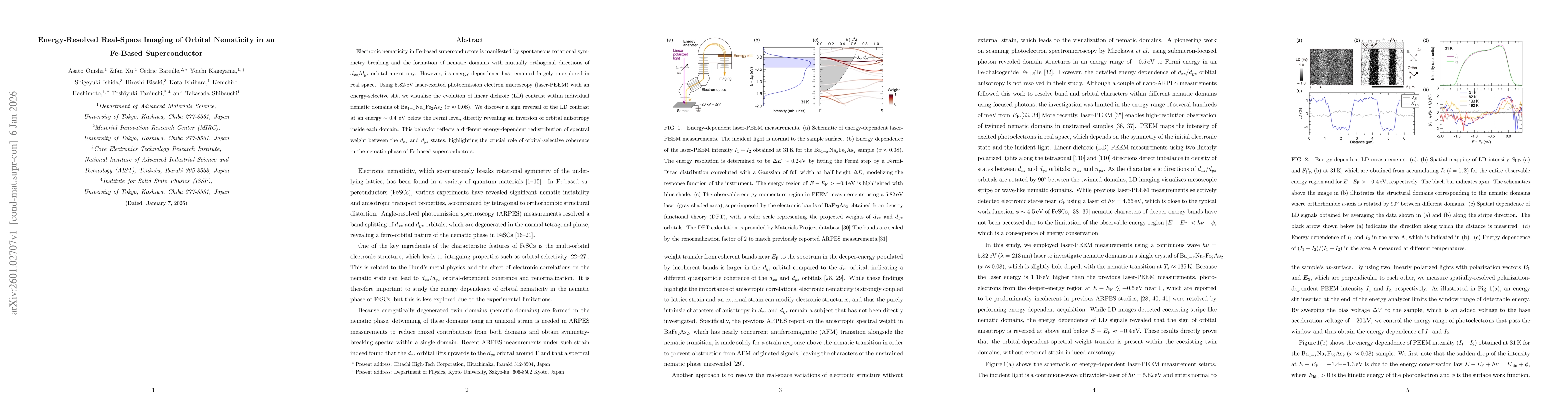 Thumbnail for Energy-Resolved Real-Space Imaging of Orbital Nematicity in an Fe-Based Superconductor