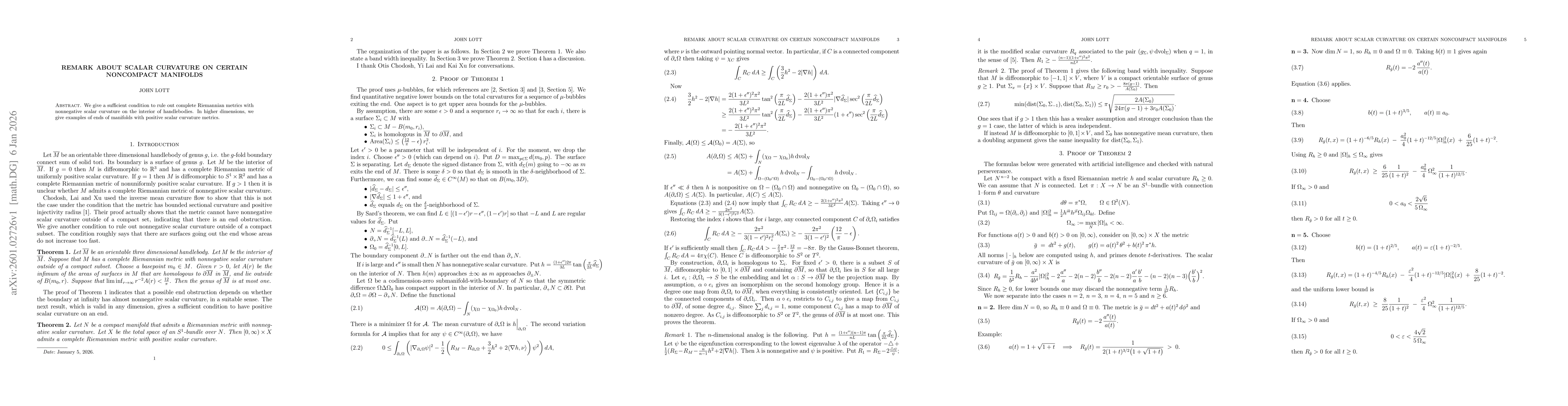 Thumbnail for Remark about scalar curvature on certain noncompact manifolds