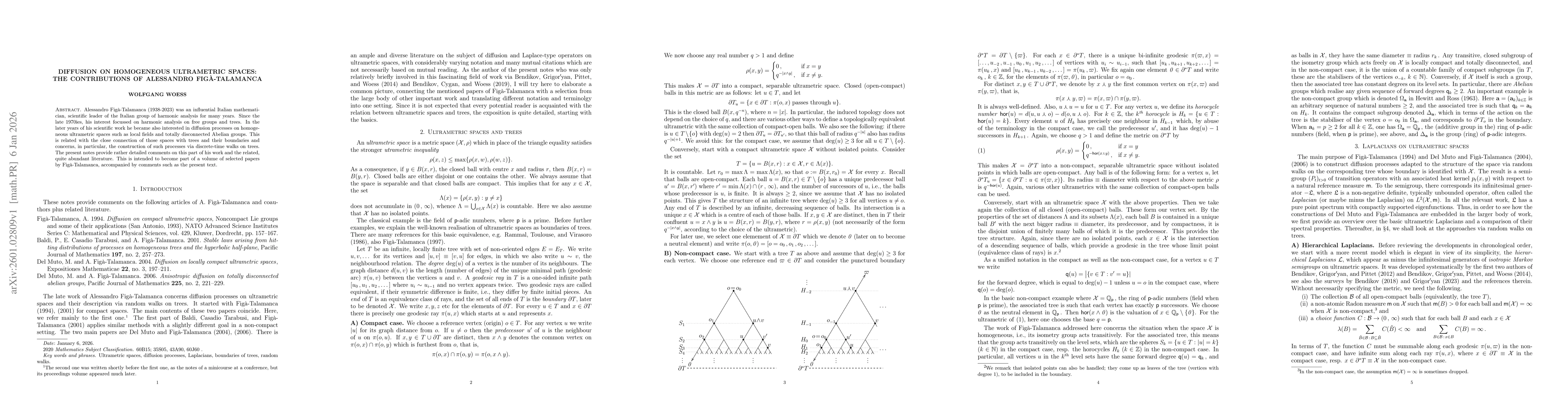 Thumbnail for Diffusion on homogeneous ultrametric spaces: the contributions of Alessandro Figà-Talamanca