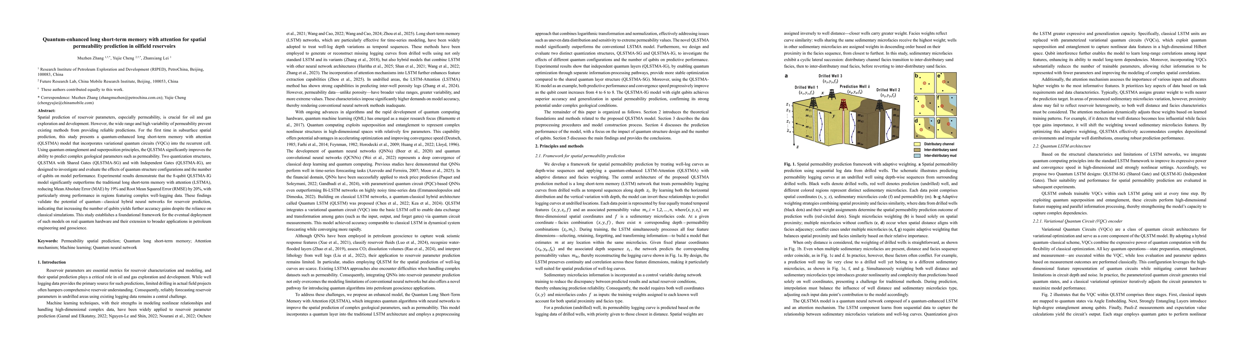 Thumbnail for Quantum-enhanced long short-term memory with attention for spatial permeability prediction in oilfield reservoirs