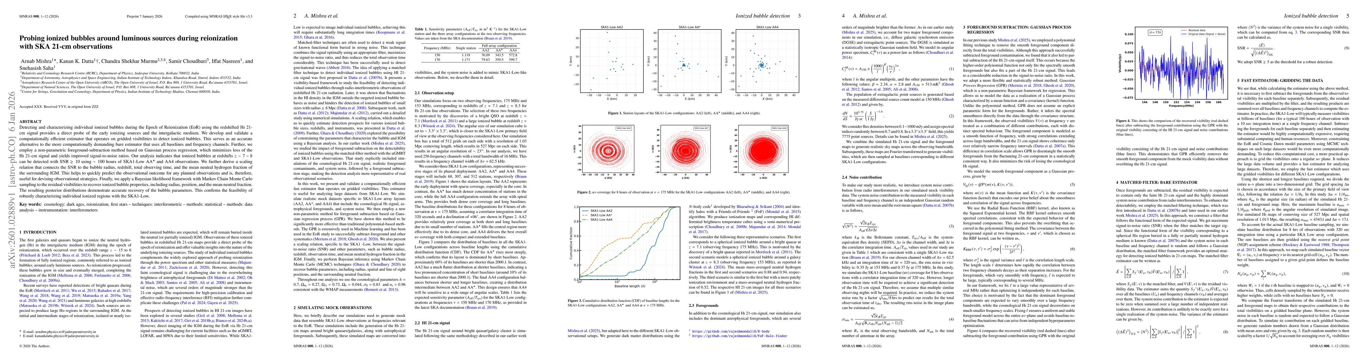Thumbnail for Probing ionized bubbles around luminous sources during reionization with SKA 21-cm observations
