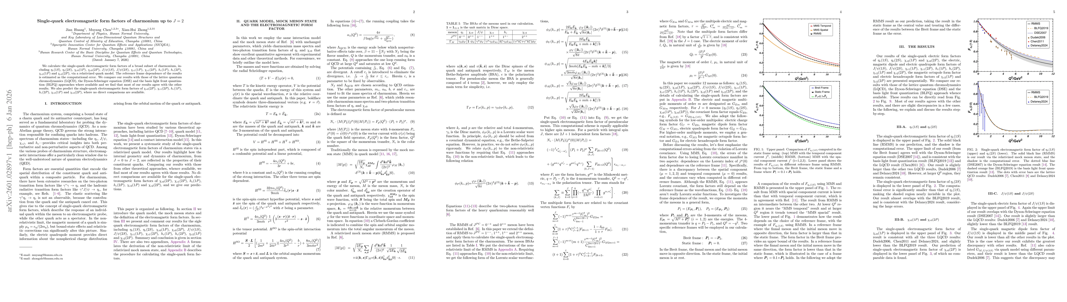 Thumbnail for Single-quark electromagnetic form factors of charmonium up to $J=2$