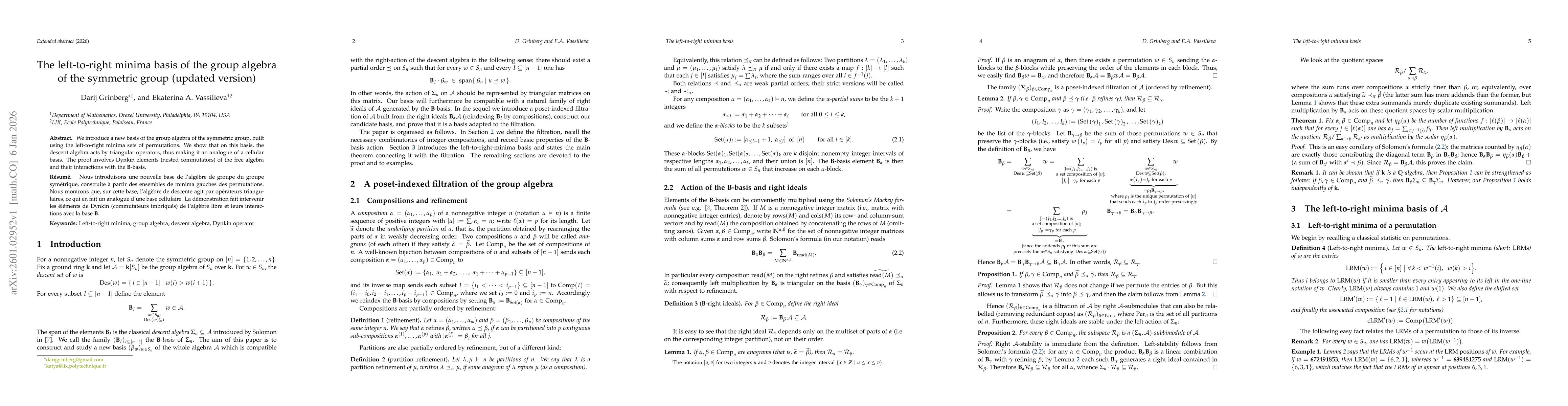 Thumbnail for The left-to-right minima basis of the group algebra of the symmetric group (updated version)